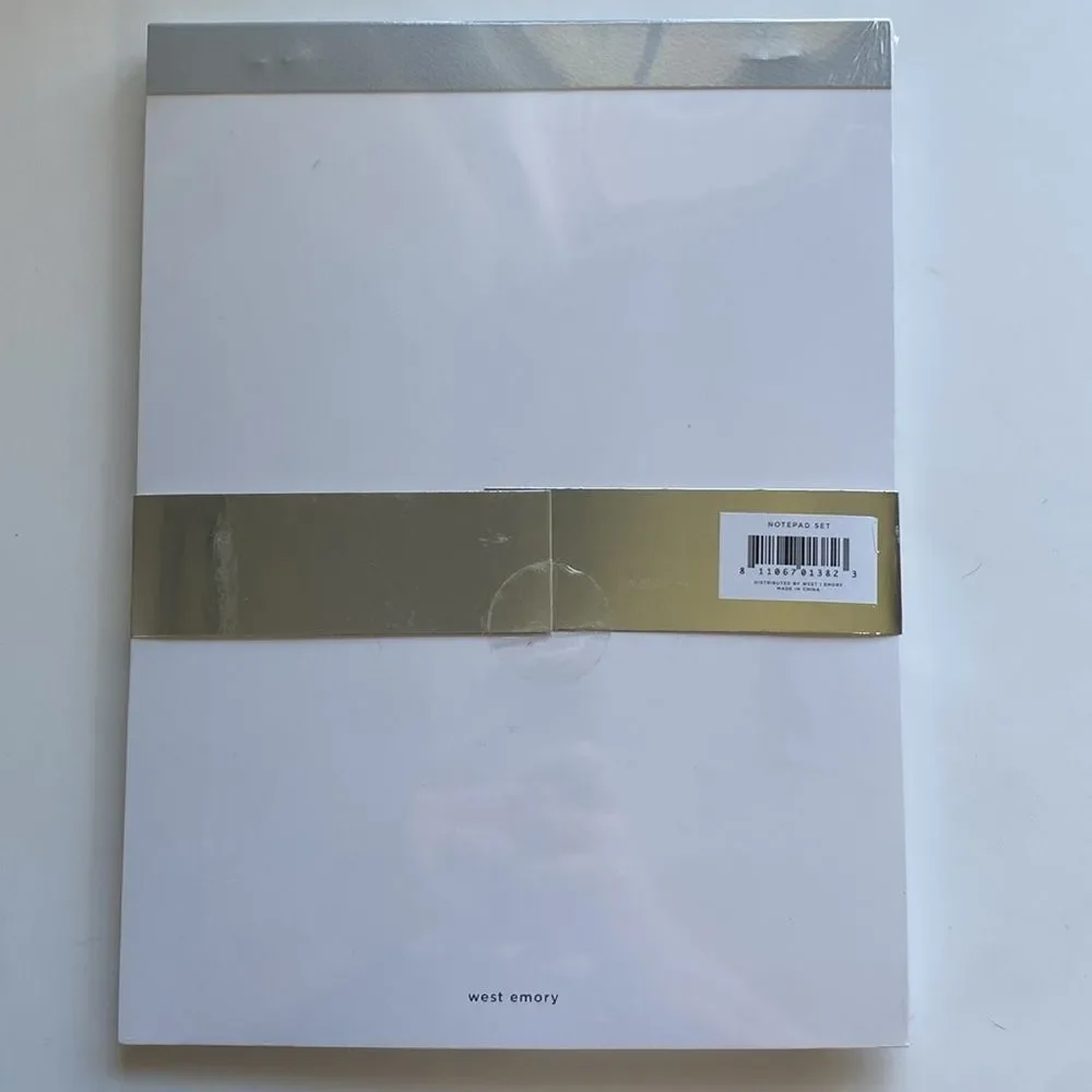 West Emory Feather Desktop Collection Notepad Set
